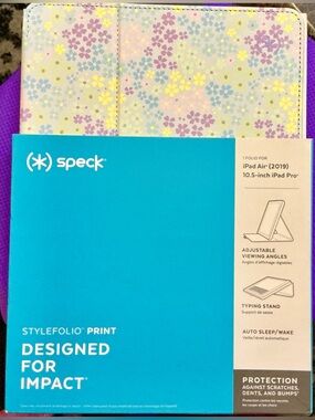speck StyleFolio Print Floral Purple Yellow Blue Tablet Case